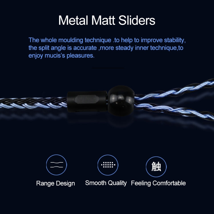 CVJ V3 1.2m 16 Cores Silver-plated 3.5mm Earphone Cable, 0.75mm, 0.78mm, MMCX