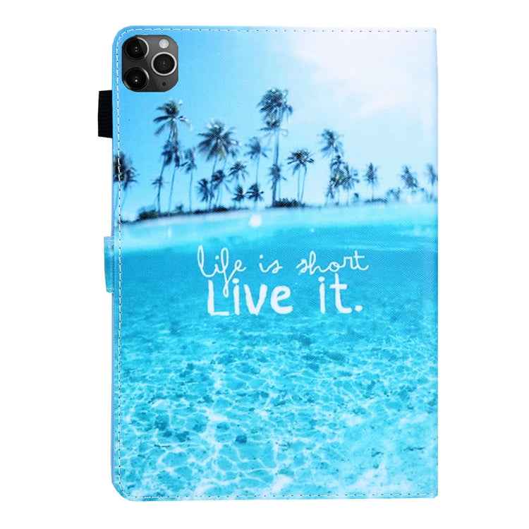 For iPad Pro 11 (2020) & (2018) Painted Pattern Tablet PC Protective Leather Case with Bracket & Card Slot & Photo Holder