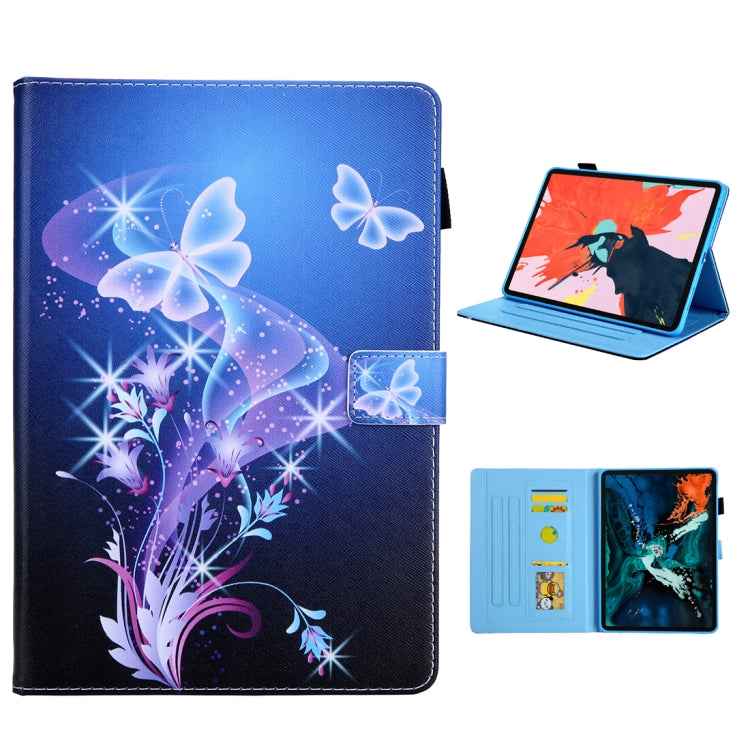 For iPad Pro 11 (2020) & (2018) Painted Pattern Tablet PC Protective Leather Case with Bracket & Card Slot & Photo Holder
