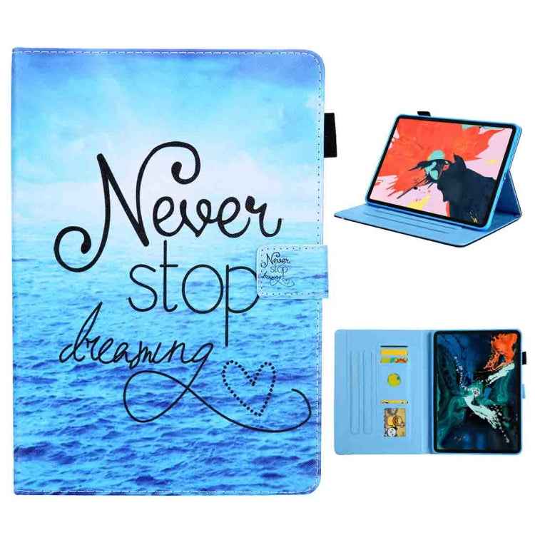 For iPad Pro 11 (2020) & (2018) Painted Pattern Tablet PC Protective Leather Case with Bracket & Card Slot & Photo Holder