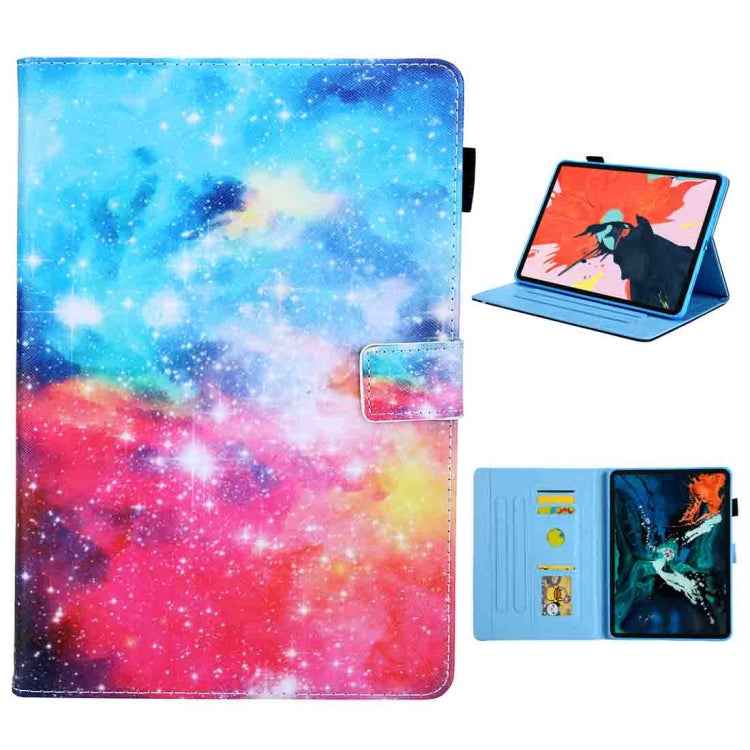 For iPad Pro 11 (2020) & (2018) Painted Pattern Tablet PC Protective Leather Case with Bracket & Card Slot & Photo Holder