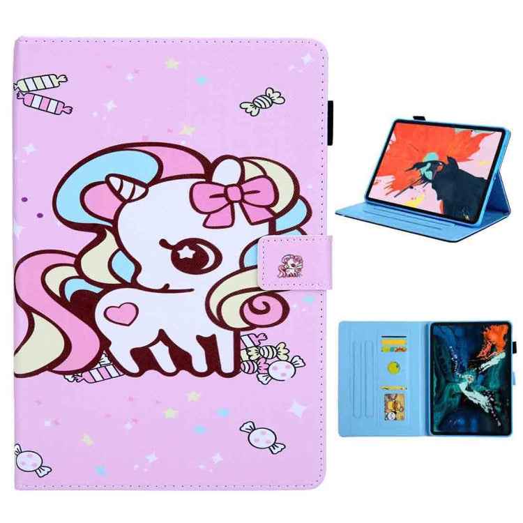 For iPad Pro 11 (2020) & (2018) Painted Pattern Tablet PC Protective Leather Case with Bracket & Card Slot & Photo Holder