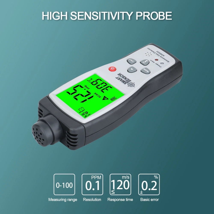 SmartSensor AR8500 Handheld Ammonia Gas NH3 Detector Meter