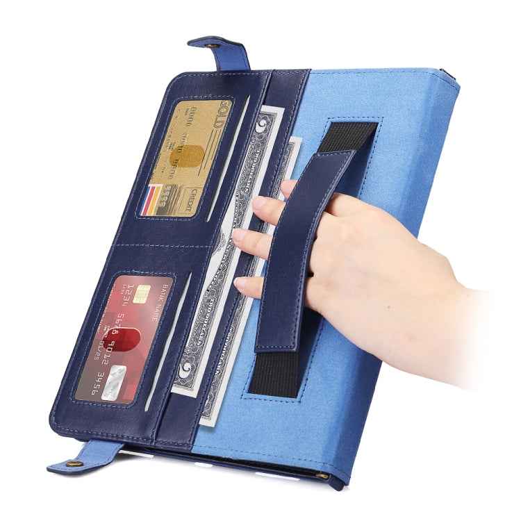 Envelope Horizontal Flip PU Leather Case with Card Slots & Pen Slots & Holder & Wallet & Photo Frame & Shoulder Strap