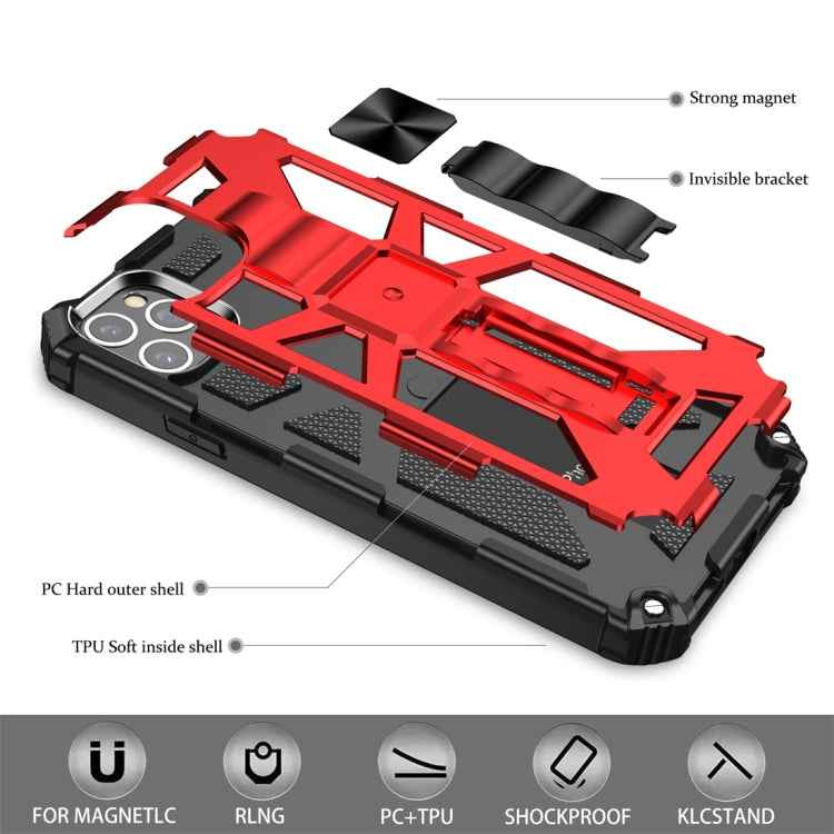 Armor Shockproof TPU + PC Magnetic Protective Case with Holder