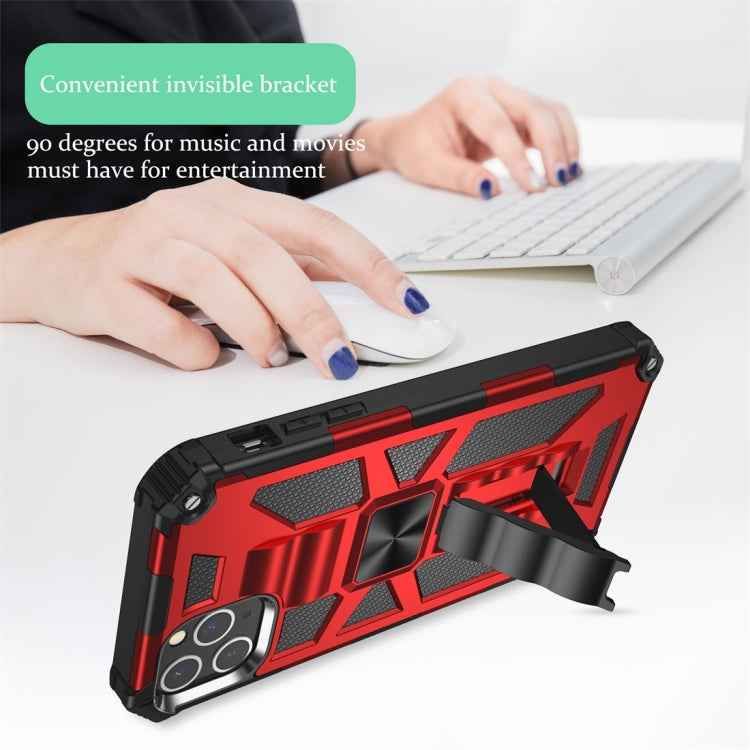 Armor Shockproof TPU + PC Magnetic Protective Case with Holder