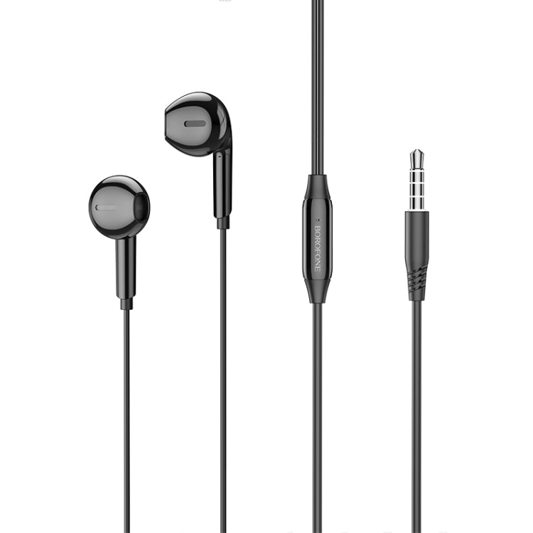 Borofone BM71 1.2m Light Song Universal 3.5mm Wired Earphones with Mic, 3.5mm