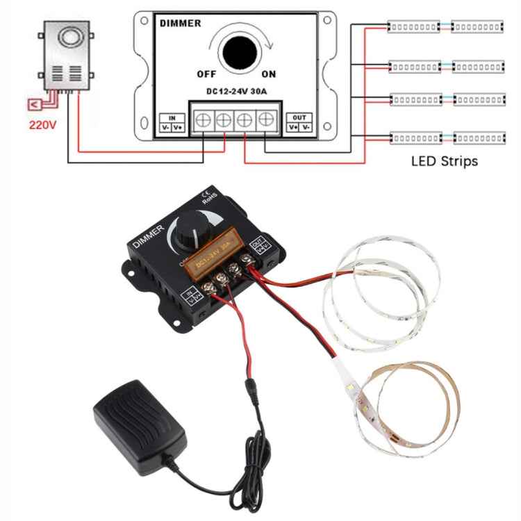 LED Controller Knob Hand Dimmer with terminal kit