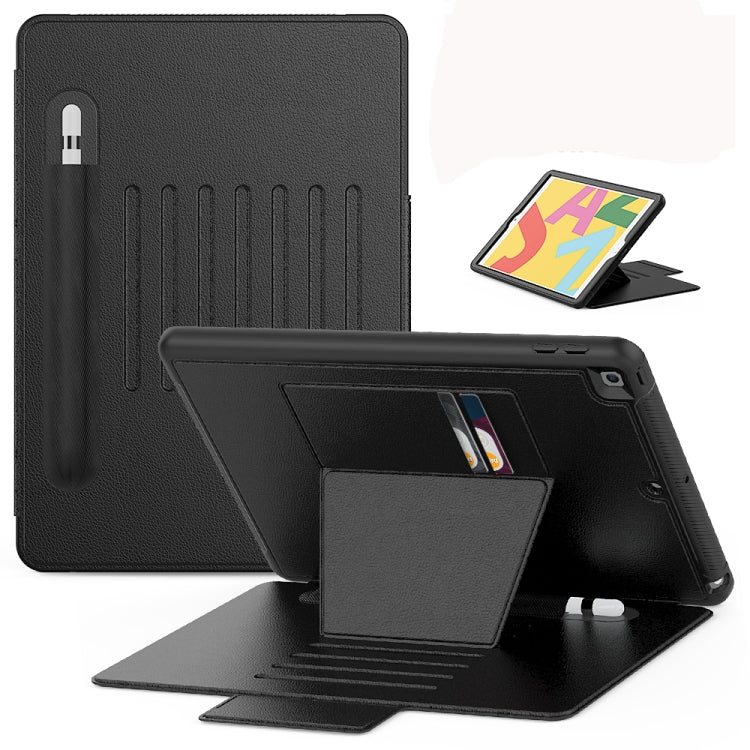Multifunctional Tablet PC Protective Leather Case with Bracket & Card Slots & Pen Slot & Wake-up / Sleep Function, For iPad 10.2, For iPad 9.7