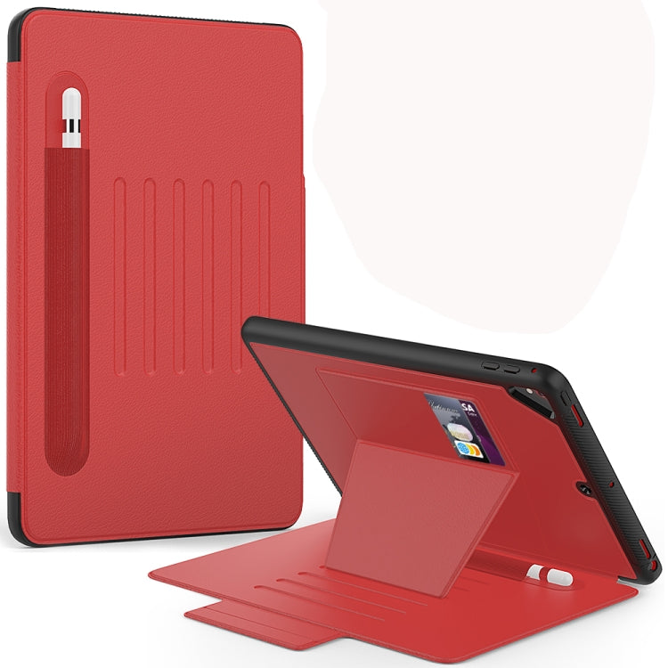 Multifunctional Tablet PC Protective Leather Case with Bracket & Card Slots & Pen Slot & Wake-up / Sleep Function, For iPad 10.2, For iPad 9.7