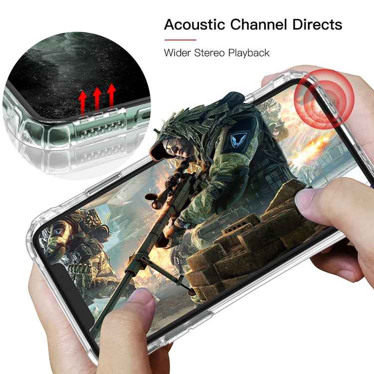 Sound Conversion Hole Transparent TPU Airbag Shockproof Case