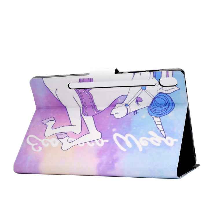 Electric Pressed Left Right Flat Feather Case with Sleep Function Pen Cover & Card Slot & Holder