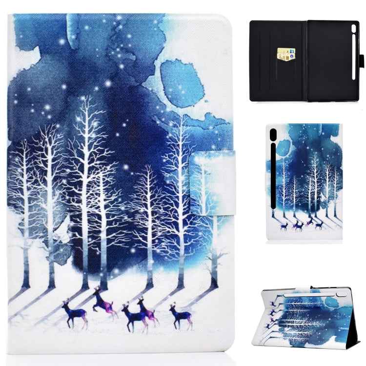 Electric Pressed Left Right Flat Feather Case with Sleep Function Pen Cover & Card Slot & Holder