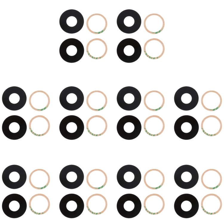 10 PCS Back Camera Lens