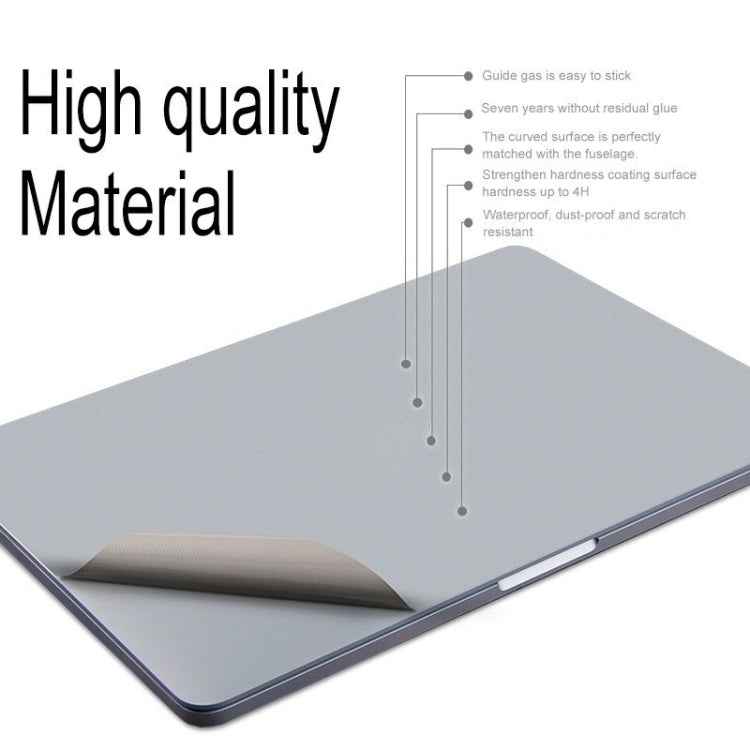 4 in 1 Upper Cover Film + Bottom Cover Film + Full-support Film + Touchpad Film Laptop Body Protective Film Sticker