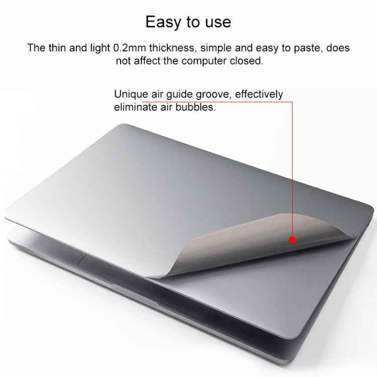 4 in 1 Upper Cover Film + Bottom Cover Film + Full-support Film + Touchpad Film Laptop Body Protective Film Sticker