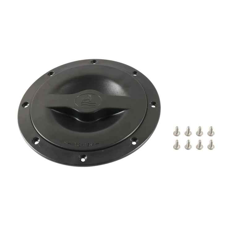 A6651-01 Universal 6 inch Round Deck Hatch Cover with Red Mesh Pocket