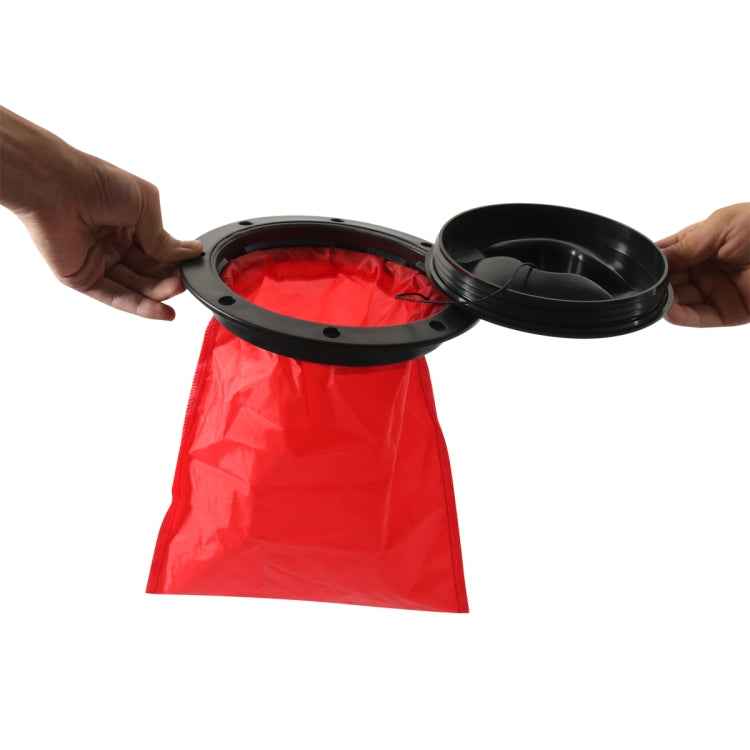 A6651-01 Universal 6 inch Round Deck Hatch Cover with Red Mesh Pocket