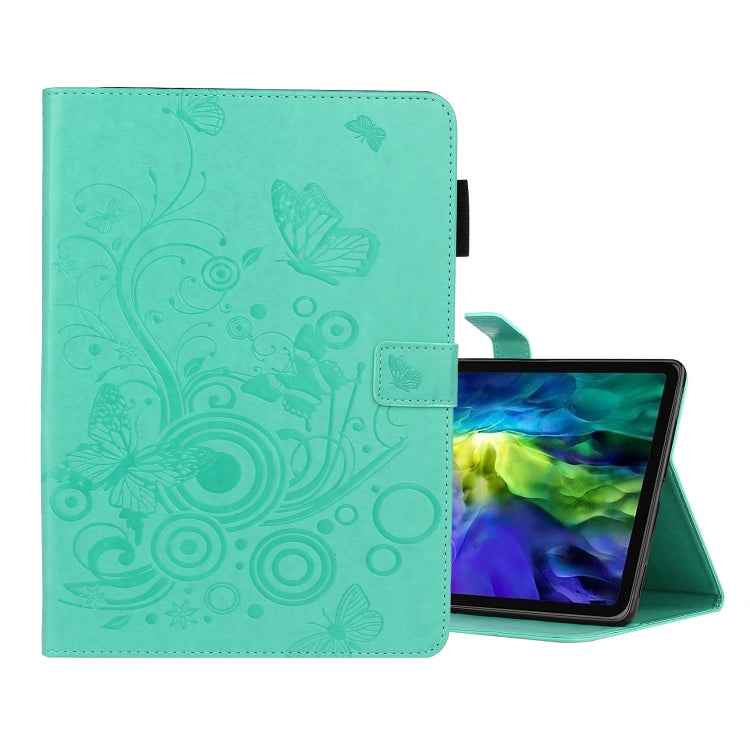 Butterflies Embossing Pattern Horizontal Flip Leather Case with Holder & Card Slot