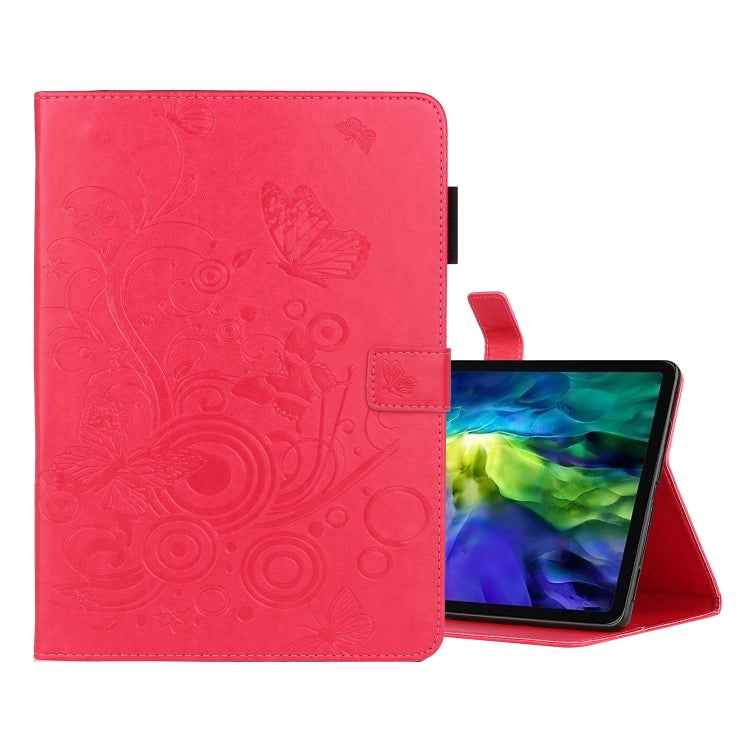 Butterflies Embossing Pattern Horizontal Flip Leather Case with Holder & Card Slot
