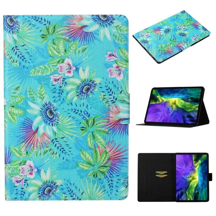 Coloured Drawing Pattern Horizontal Flip Leather Case with Holder & Card Slot & Sleep / Wake-up Function