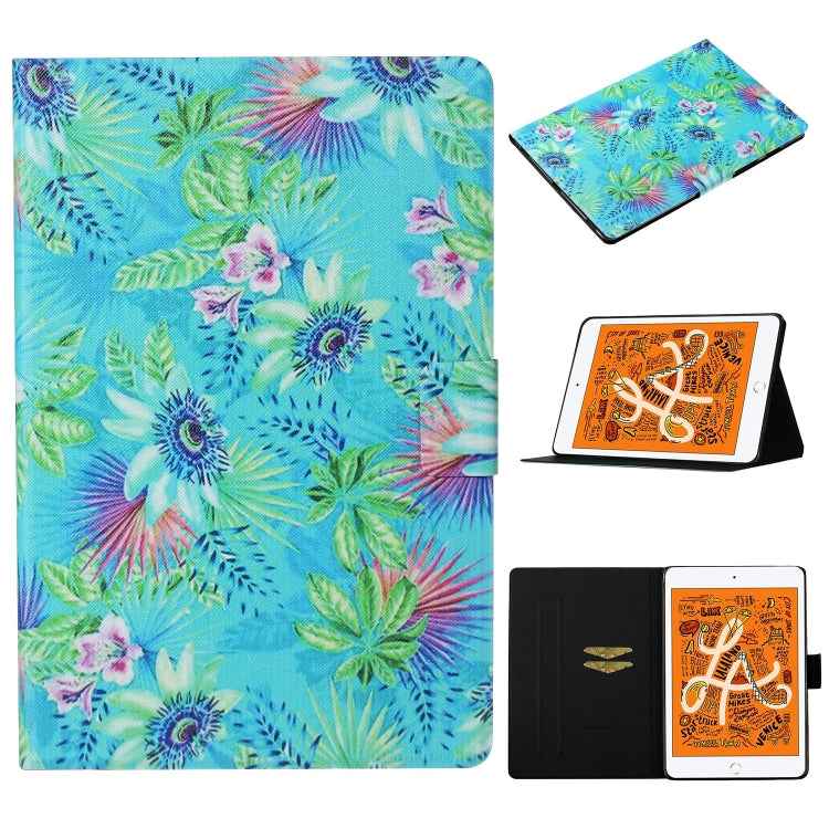 Coloured Drawing Pattern Horizontal Flip Leather Case with Holder & Card Slot & Sleep / Wake-up Function