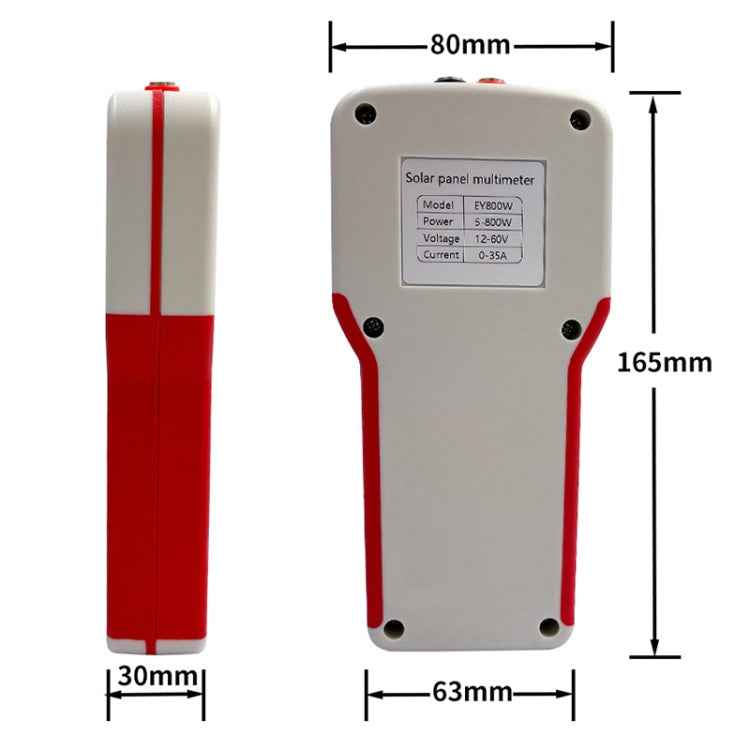 800W Solar Panel Power Supply Multimeter