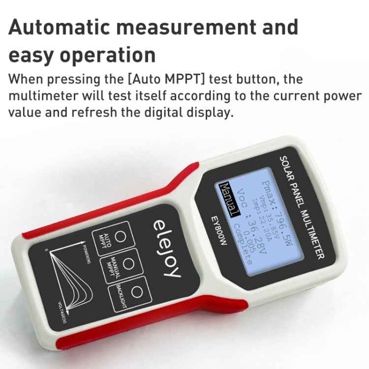 800W Solar Panel Power Supply Multimeter