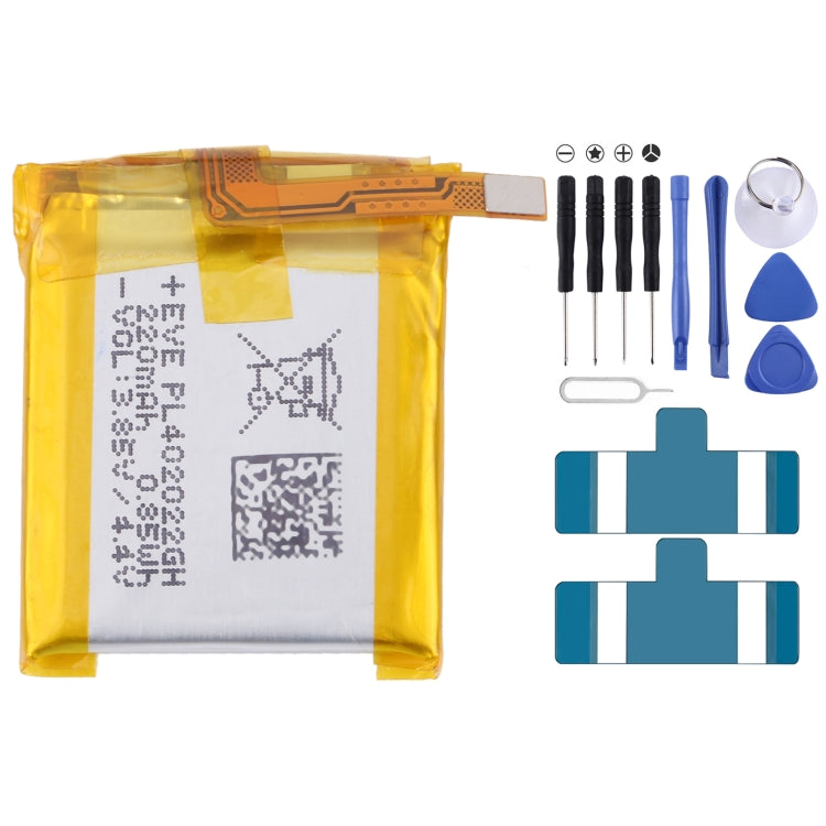Batería de repuesto para Samsung Gear Live SM-R382 300 mAh EB-BR382ABE, para SONY Smart Watch 3, para HUAMI AMAZFIT GTS 2/GTS 2 Mini, para Amazfit GTR 2/2E, para Huawei GT2 Pro, para Huawei GS PRO, para Samsung Galaxy Buds Pro...