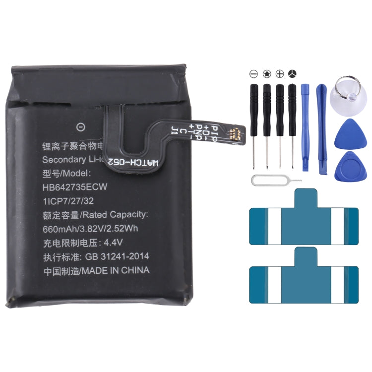 Batería de repuesto para Samsung Gear Live SM-R382 300 mAh EB-BR382ABE, para SONY Smart Watch 3, para HUAMI AMAZFIT GTS 2/GTS 2 Mini, para Amazfit GTR 2/2E, para Huawei GT2 Pro, para Huawei GS PRO, para Samsung Galaxy Buds Pro...