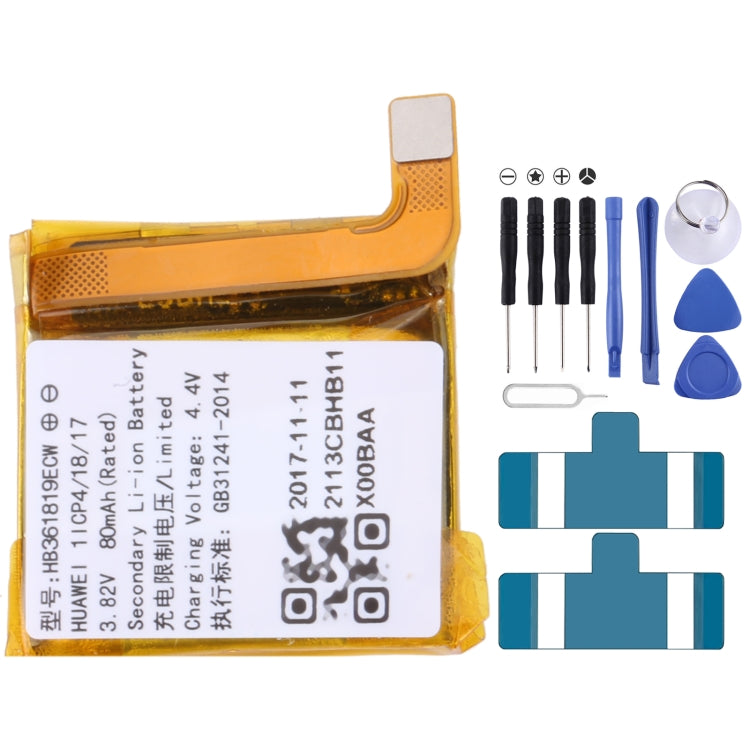 Batería de repuesto para Samsung Gear Live SM-R382 300 mAh EB-BR382ABE, para SONY Smart Watch 3, para HUAMI AMAZFIT GTS 2/GTS 2 Mini, para Amazfit GTR 2/2E, para Huawei GT2 Pro, para Huawei GS PRO, para Samsung Galaxy Buds Pro...