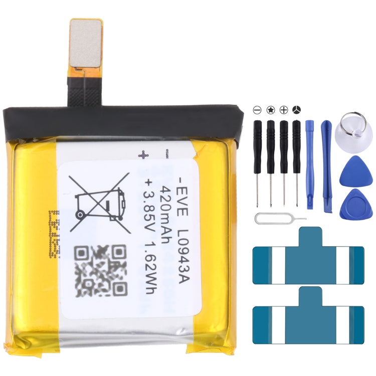 Batería de repuesto para Samsung Gear Live SM-R382 300 mAh EB-BR382ABE, para SONY Smart Watch 3, para HUAMI AMAZFIT GTS 2/GTS 2 Mini, para Amazfit GTR 2/2E, para Huawei GT2 Pro, para Huawei GS PRO, para Samsung Galaxy Buds Pro...