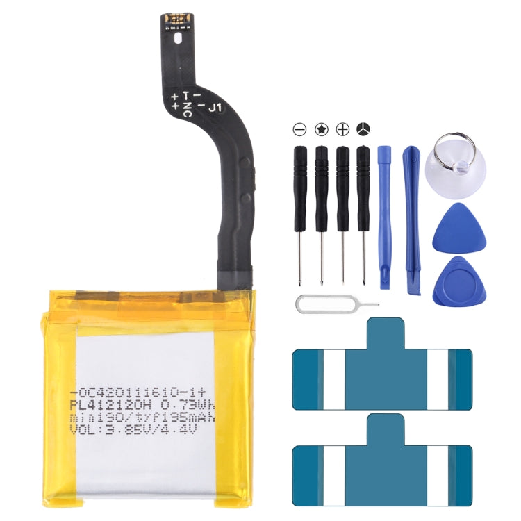 Batería de repuesto para Samsung Gear Live SM-R382 300 mAh EB-BR382ABE, para SONY Smart Watch 3, para HUAMI AMAZFIT GTS 2/GTS 2 Mini, para Amazfit GTR 2/2E, para Huawei GT2 Pro, para Huawei GS PRO, para Samsung Galaxy Buds Pro...