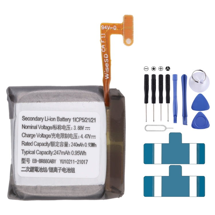 Batería de repuesto para Samsung Gear Live SM-R382 300 mAh EB-BR382ABE, para SONY Smart Watch 3, para HUAMI AMAZFIT GTS 2/GTS 2 Mini, para Amazfit GTR 2/2E, para Huawei GT2 Pro, para Huawei GS PRO, para Samsung Galaxy Buds Pro...