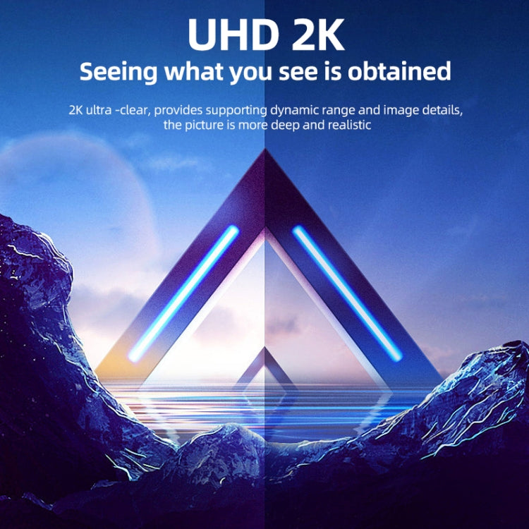 Adaptateur HDMI 2 en 1 2K 60 Hz avec voyants lumineux