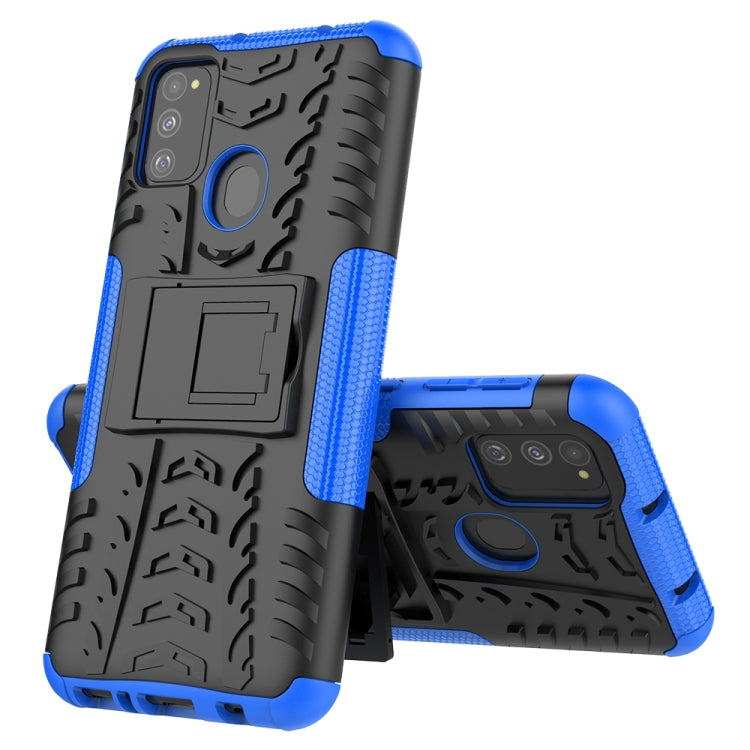 Tire Texture Shockproof TPU+PC Protective Case with Holder