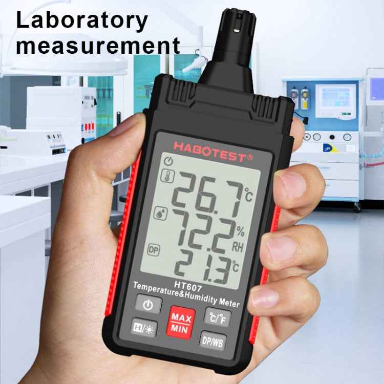 HABOTEST HT607 Portable Handheld Temperature Humidity Tester, HT607