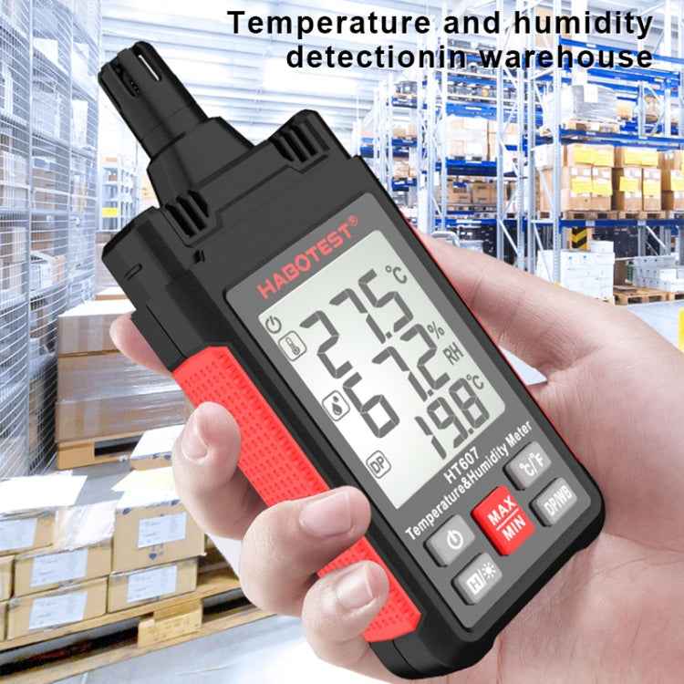 HABOTEST HT607 Portable Handheld Temperature Humidity Tester, HT607