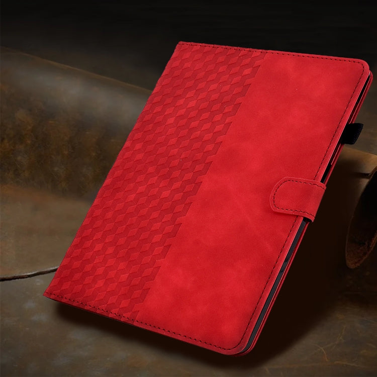 Rhombus Embossed Leather Smart Tablet Case