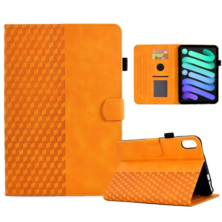 Rhombus Embossed Leather Smart Tablet Case