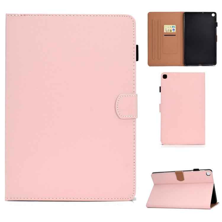 Solid Color Tablet PC Universal Magnetic Horizontal Flip Leather Case with Card Slots & Holder, For Galaxy Tab S5e T720