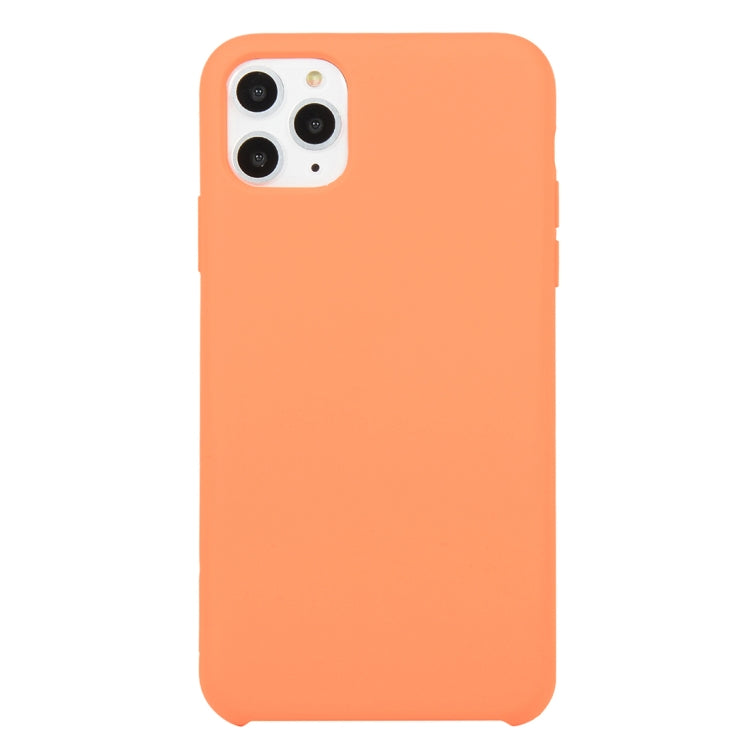 For iPhone 11 Solid Color Solid Silicone Shockproof Case (Hibiscus Pink), For iPhone 11 Pro