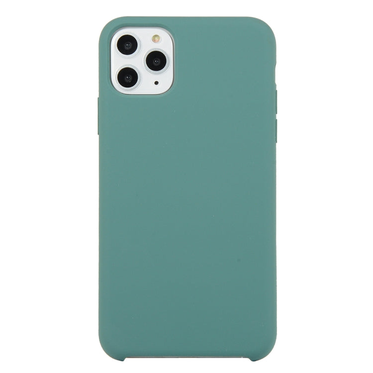 For iPhone 11 Solid Color Solid Silicone Shockproof Case (Hibiscus Pink), For iPhone 11 Pro