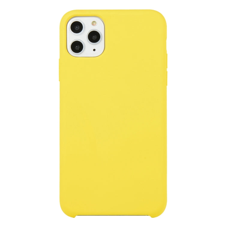 For iPhone 11 Solid Color Solid Silicone Shockproof Case (Hibiscus Pink), For iPhone 11 Pro Max
