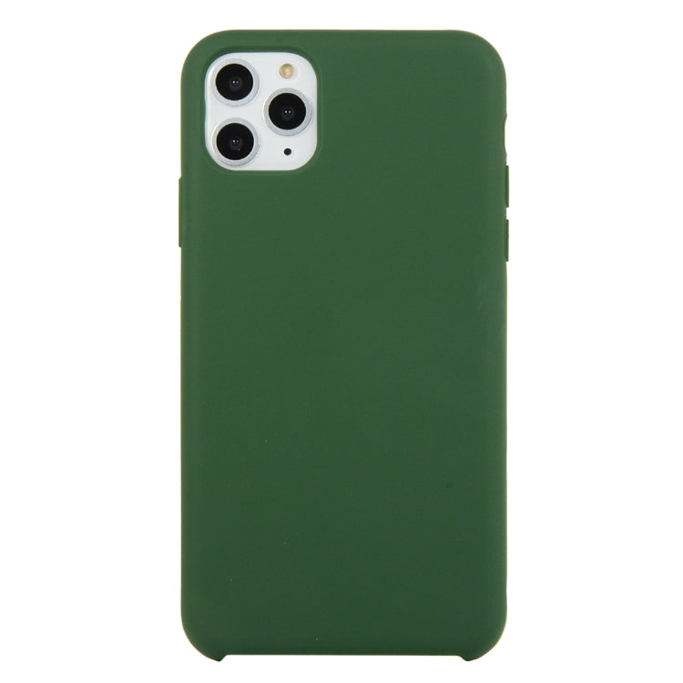 For iPhone 11 Solid Color Solid Silicone Shockproof Case (Hibiscus Pink), For iPhone 11 Pro Max