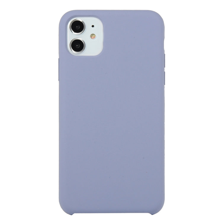For iPhone 11 Solid Color Solid Silicone Shockproof Case (Hibiscus Pink), For iPhone 11