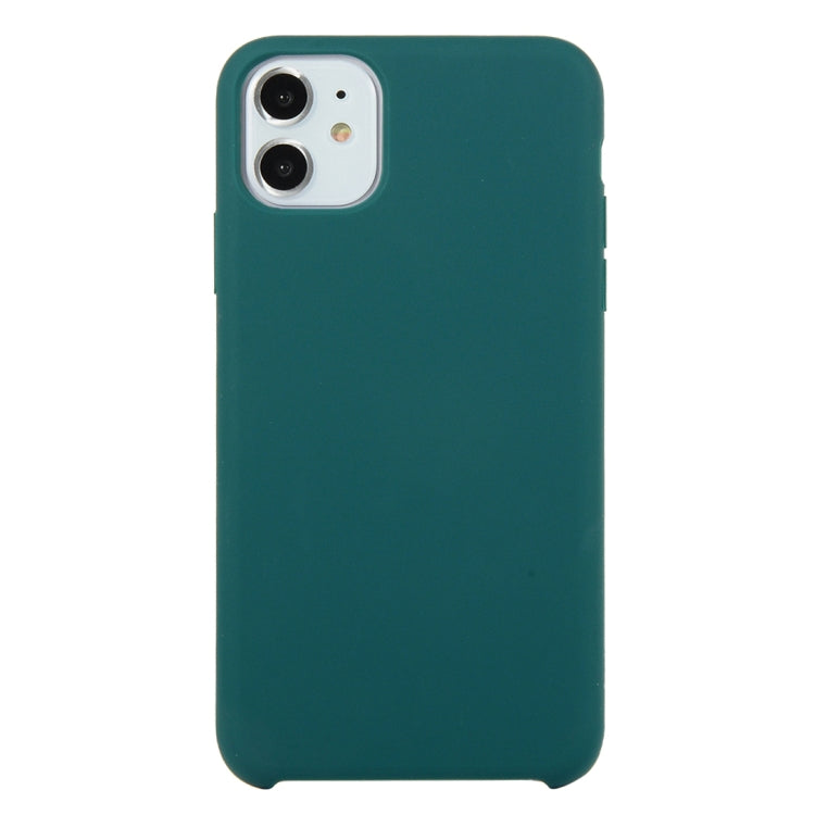 For iPhone 11 Solid Color Solid Silicone Shockproof Case (Hibiscus Pink), For iPhone 11