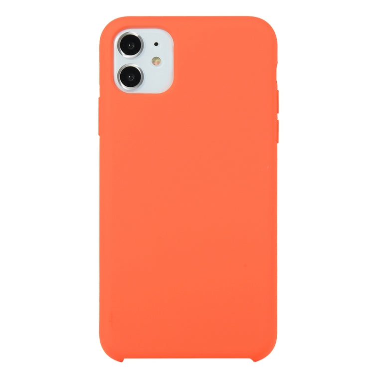 For iPhone 11 Solid Color Solid Silicone Shockproof Case (Hibiscus Pink), For iPhone 11