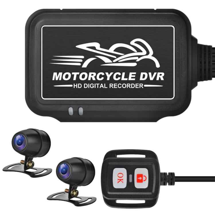 SE3 Dual AHD 1080P Waterproof HD Motorcycle DVR, Support TF Card / Cycling Video / Parking Monitoring