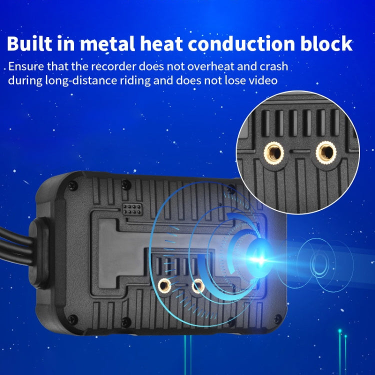 SE60 3.0 inch 1080P Waterproof HD Motorcycle DVR, Support TF Card / Cycling Video / Parking Monitoring